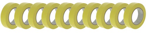 RUBAN ADH�SIF ISOLANT JAUNE (lot de 10)*
