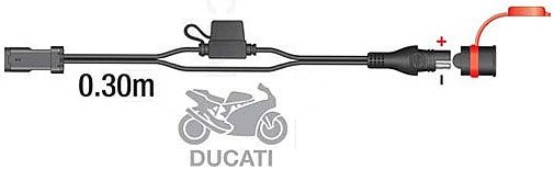 TECMATE OPTIMATE SAE 47 Cordon DUCATI SAE47 pour optimate