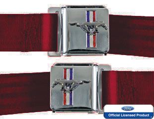 Coussinets De Ceinture De Sécurité Brodés Ford GT 350 - 2 Pièces, Noir Et Blanc