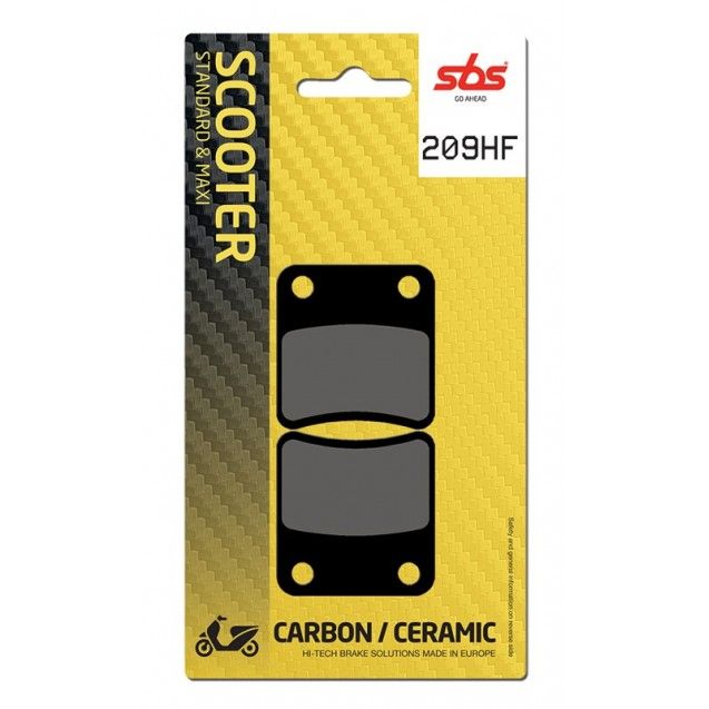 SBS PLAQUETTES DE FREIN DE PARKING 209HF PIAGGIO 400 MP3 400 4T HPE SPORT LC IE ABS E5 2020-2024 (2)