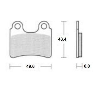 SBS HF PLAQUETTES FREIN 802HF AVANT GAS GAS TXT 280 PRO 2004-2014