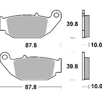 SBS SI PLAQUETTES FREIN 915SI ARRIERE HONDA CRF 250 L 2012-2021