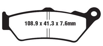 EBC HH PLAQUETTES SFA209/2HH BMW C1 125 / 200 / ABS 2000-2003