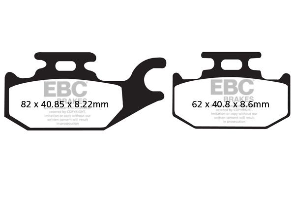 EBC HH PLAQUETTES DE FREIN ARRIERE SFA413HH SUZUKI UH 125 BURGMAN 2014-2020