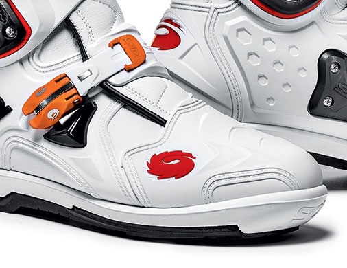 Bottes Moto Offroad SIDI CROSSFIRE 2 SRS BLANC ORANGE* (3)
