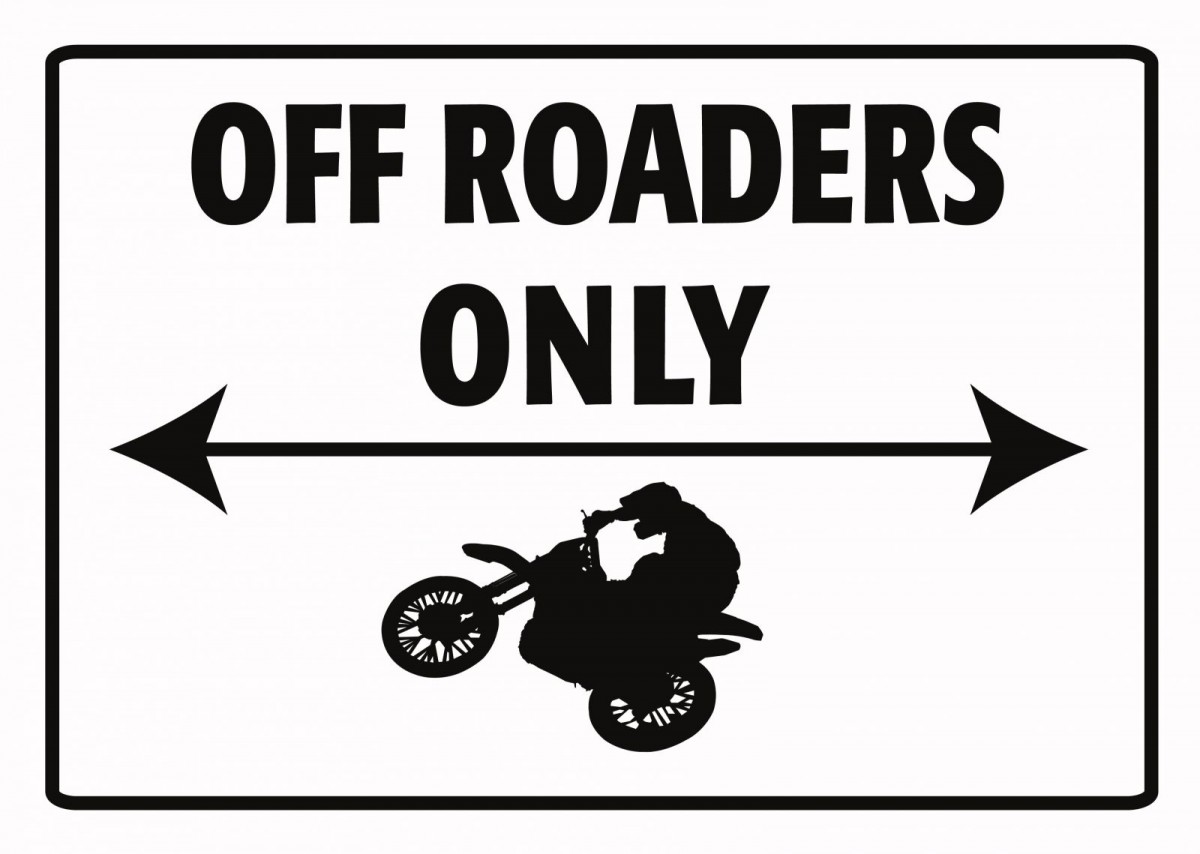PLAQUE DE M�TAL D�CORATION PARKING SING OFF ROADERS*