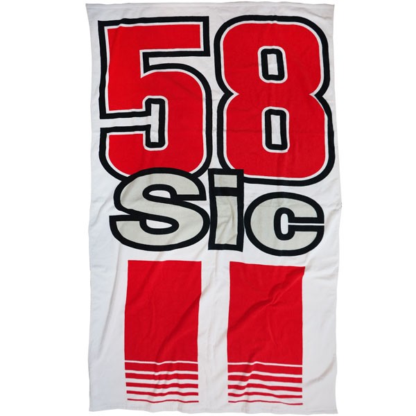 MOTO GP Serviette plage Officielle MARCO SIMONCELLI 58 SUPER SIC GP55007 170 CM X 100 CM*