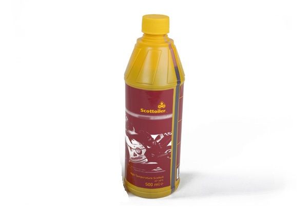 SCOTTOILER HUILE HAUTE TEMP�RATURE 500 ml (ROUGE) POUR GRAISSEUR AUTOMATIQUE E-SYSTEM V-SYSTEM SL2004 SA-0004