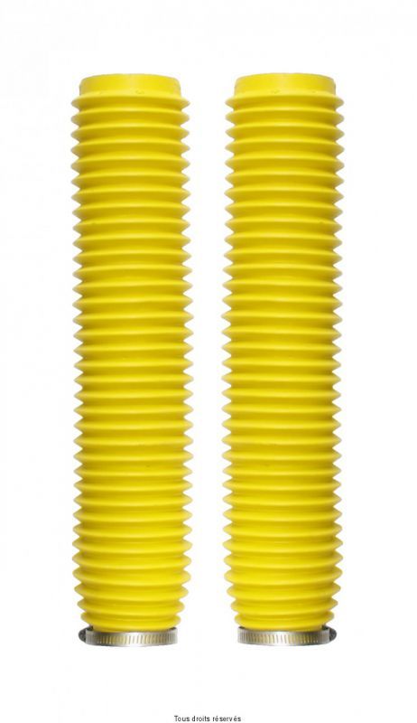 SOUFFLETS DE FOURCHE JAUNE PVC PROTECTION TUBE DE FOURCHE SOU1007