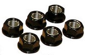 KIT FIXATION ECROUS DE COURONNE ALUMINIUM NOIR 12MM* SPN12BK