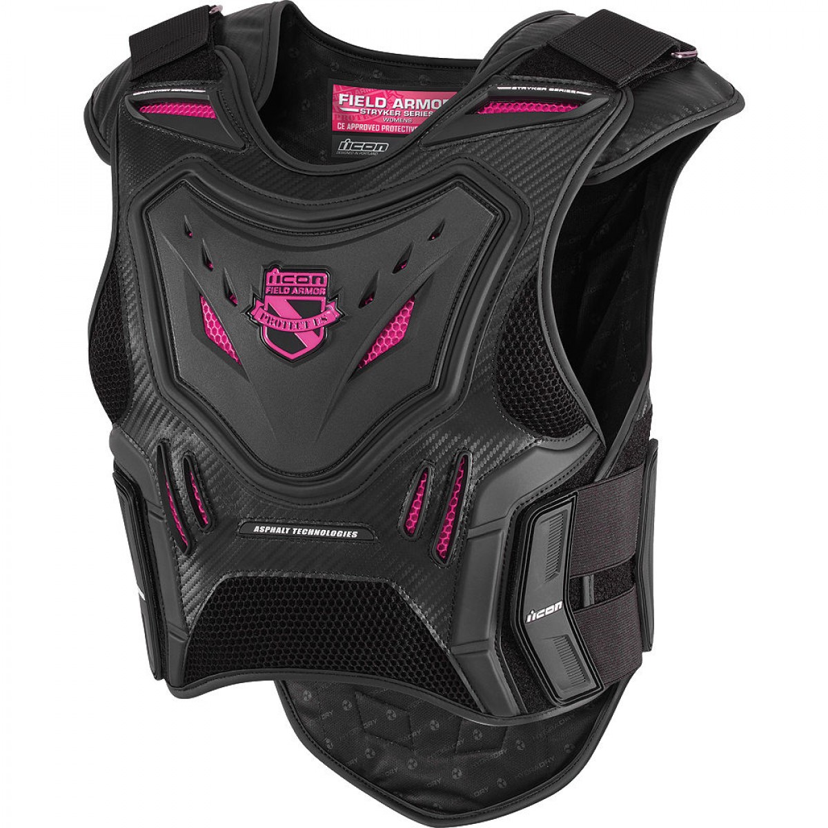 Gilet Complet de Protection Plastron Femme ICON STRYKER BLACK/PINK*