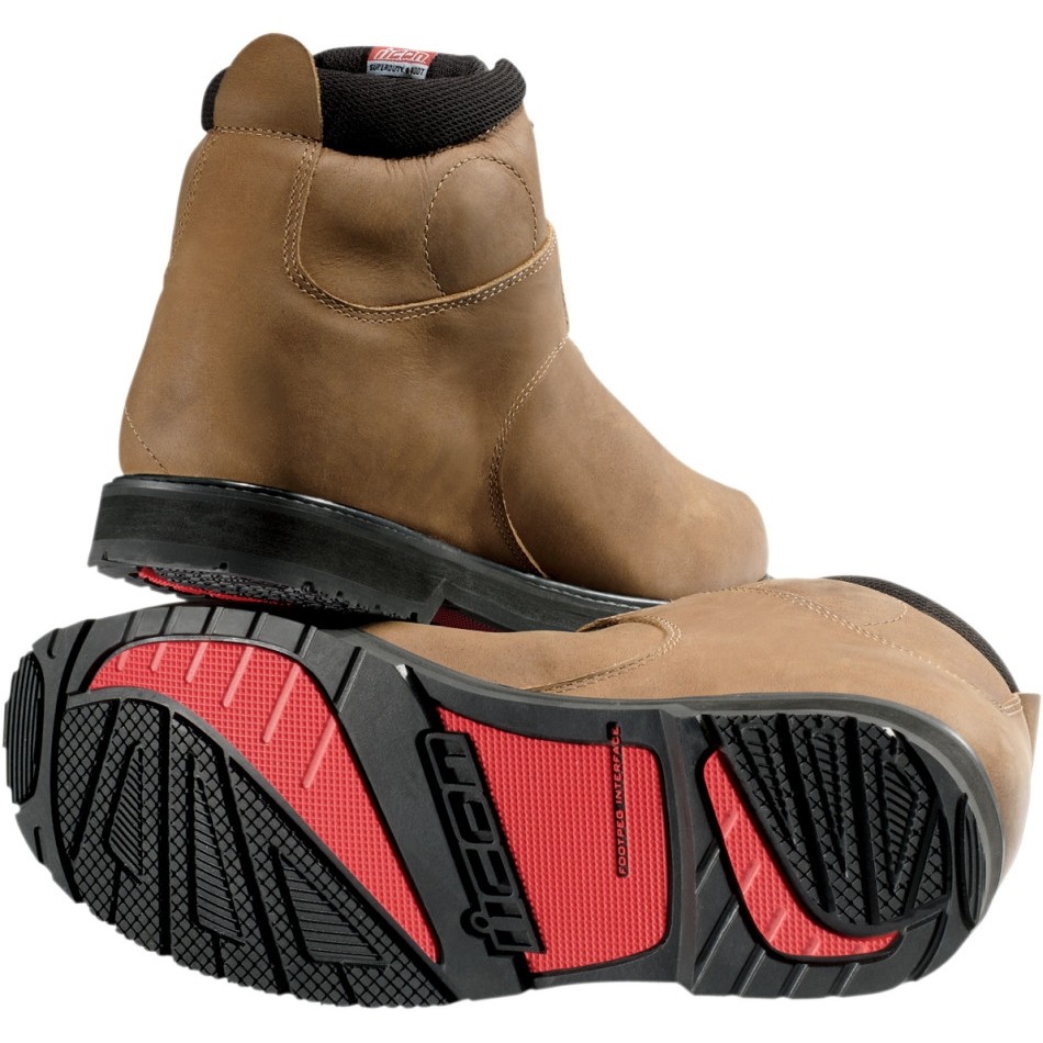 Bottes Basses Moto ICON SUPERDUTY 4 BROWN* (2)