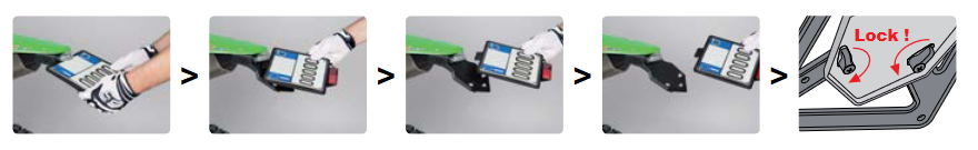 RACETECH SUPPORT DE PLAQUE 30� FEU LED (3)