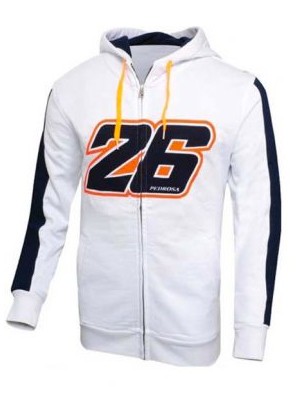 MOTO GP Sweat a capuche Homme Officiel PEDROSA 26 BLANC*
