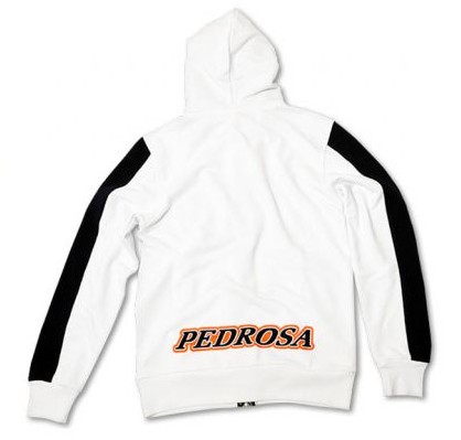 MOTO GP Sweat a capuche Homme Officiel PEDROSA 26 BLANC* (2)