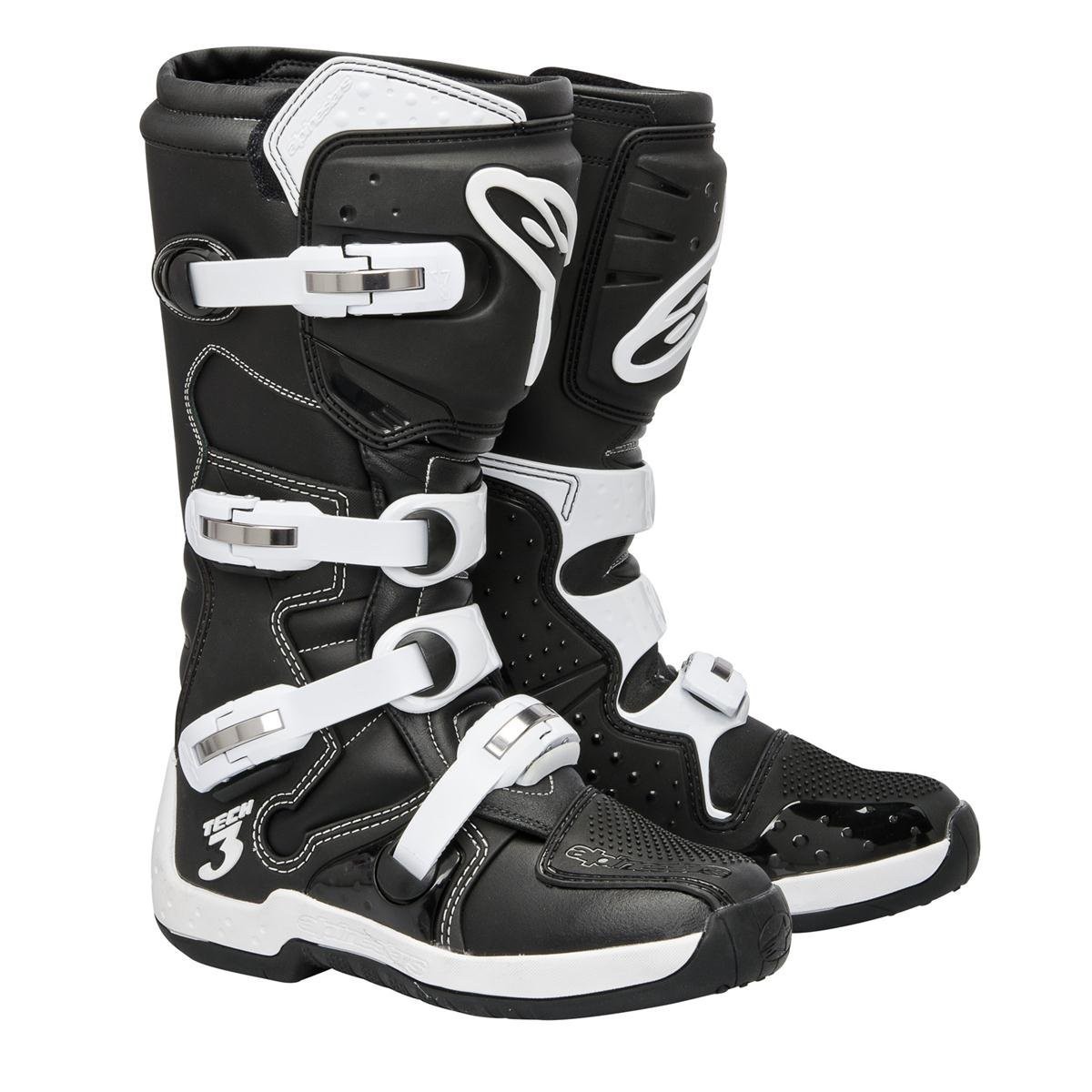 Bottes Cross Off Road ALPINESTARS TECH 3 BLACK WHITE