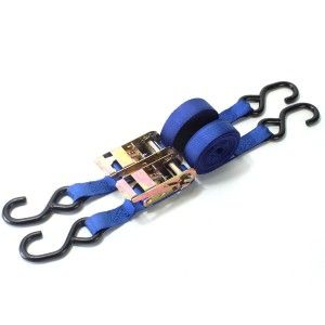 2 SANGLES BLEUES Autobloquantes Largeur 25 mm Longueur 5 M�tres* TIE2RAT