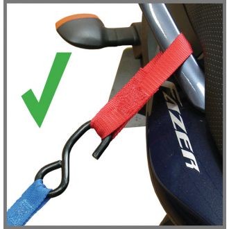 2 SANGLES ROUGE FIXATION MOTO (de cadre a crochet) (3920-0251)* TIEEASY (2)