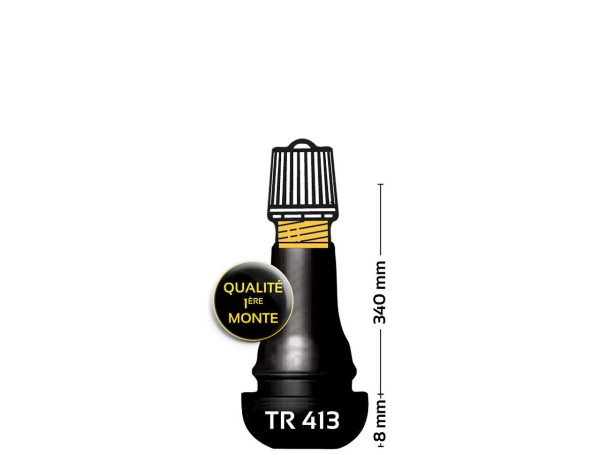 VALVE DE ROUE TR413 POUR JANTE A PNEU TUBLESS