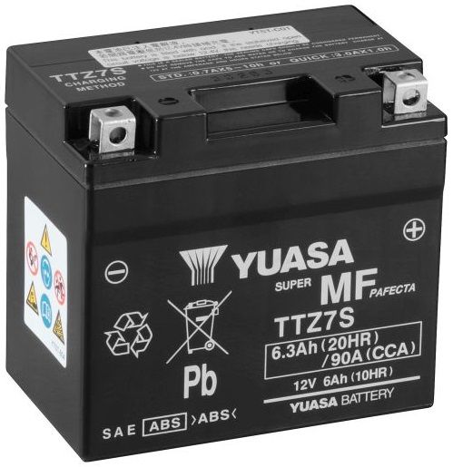 BATTERIE YUASA TTZ7S YAMAHA XVS 125 DRAGSTAR 2001-2004