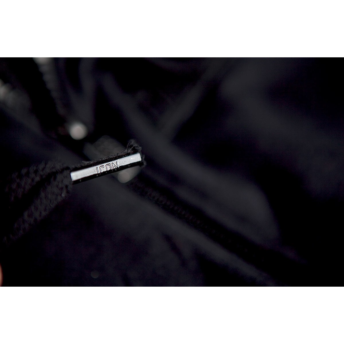 Sweat Icon UPPER SLANT HOODY BLACK* (3)