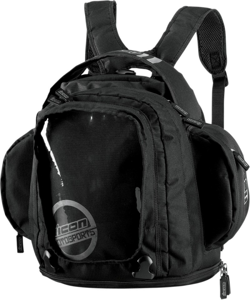 SAC A DOS HYBRIDE SACOCHE RESERVOIR ICON URBAN TANK BAG BLACK*- NE XISTE PLUS