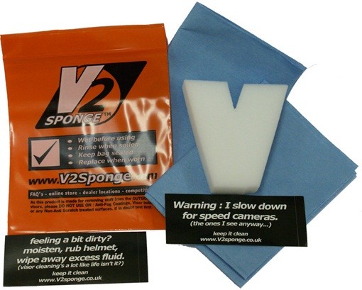 KIT DE NETTOYAGE �PONGE POUR VISI�RE V2 x1*