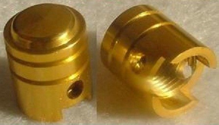 BOUCHONS DE VALVE UNIVERSEL PETIT PISTON ANODISE OR*