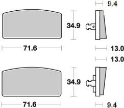 PLAQUETTES DE FREINS AVANT BMW R100 /7 1000 R 1978-1980 BREMBO 07GR5915