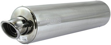 VIPER SILENCIEUX STREET ALUMINIUM ROND EXC109 NON HOMOLOGUE SUZUKI GSF 1200 BANDIT (T-Y) 1996-2000 (fixation par 3 vis)