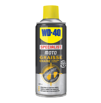 WD40 GRAISSE CHAINE MOTO 400ml 050090