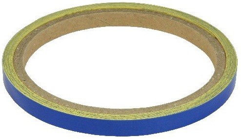 LISERET DE ROUE RUBAN ADH�SIF R�FLECTEUR POUR JANTES OU CARENAGE FINITIONS BLEU FONCE* WST016