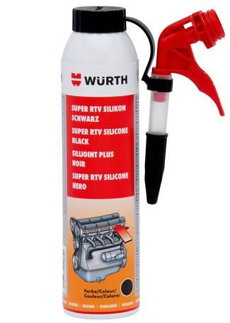 Produit d`�tanch�it� Super RTV P�te � joint silicone Silijoint Plus
 SILIJOINT PLUS NOIR 200ML WURTH 08933311 (vendu a l`unit�)