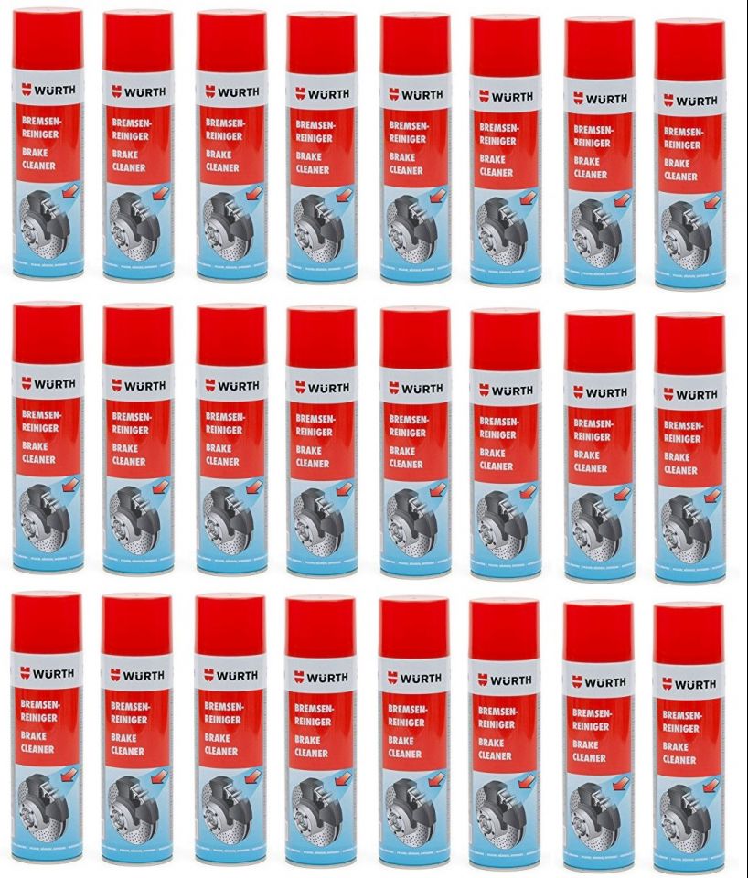 WURTH BOMBE Nettoyant D�graissant Freins mais sert �galement pour Moteur, mecanique etc 500 ml x24
