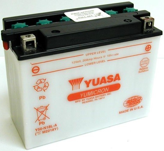 BATTERIE YUASA Y50-N18L-A KAWAZAKI 1300 Z 1979-1986