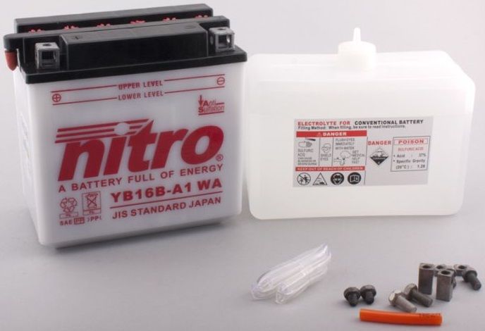 BATTERIE NITRO AXCELL POWER THUNDER YB16B-A1 CAGIVA 900 ELEFANT TOUS MOD�LES 1990-1997