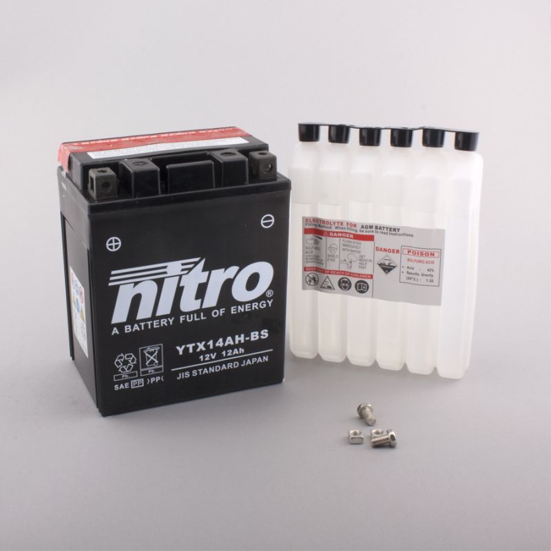 BATTERIE NITRO AXCELL POWER THUNDER YTX14AH-BS POLARIS ATP 330 4X4 2004-2005