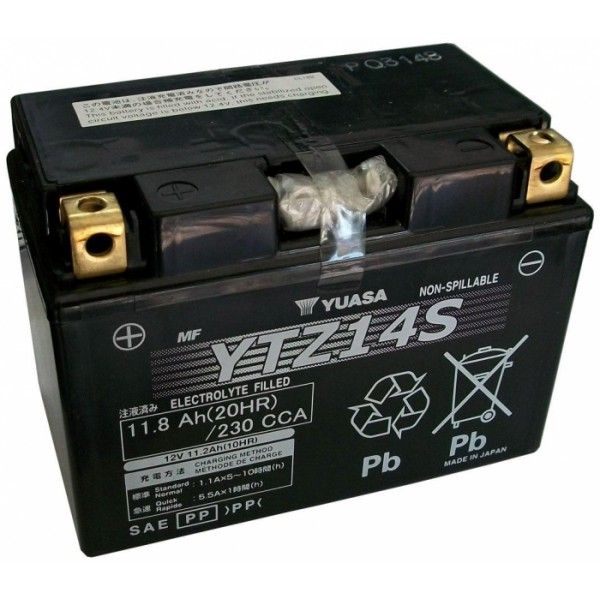 BATTERIE YUASA YTZ14-S CTZ14-S GTZ14-S YTZ14S 3.9 kg