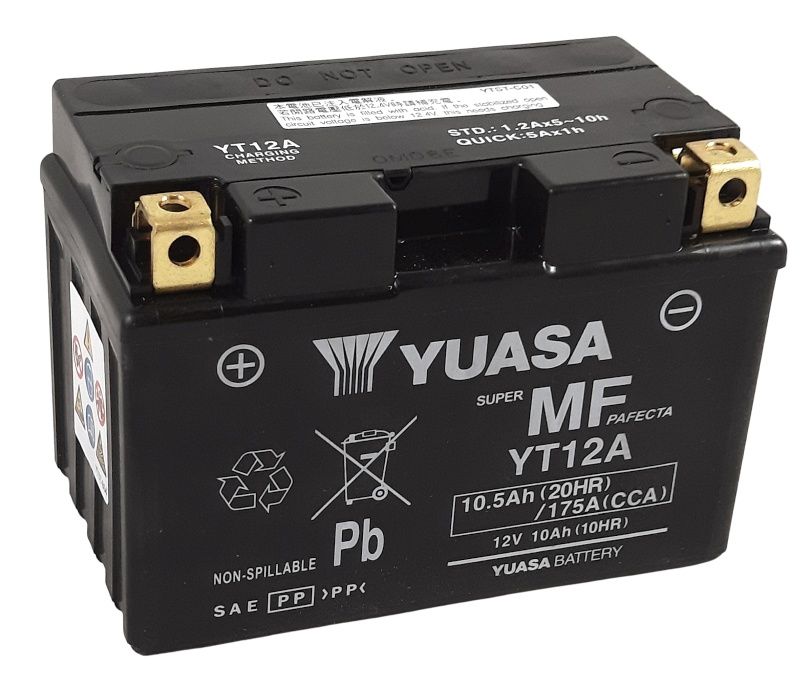 BATTERIE PLOMB YUASA YT12A YT12A-BS SUZUKI GSXR 750 2000-2016 BATTERIE PLOMB YUASA YT12A YT12A-BS SUZUKI GSXR 750 2000-2016