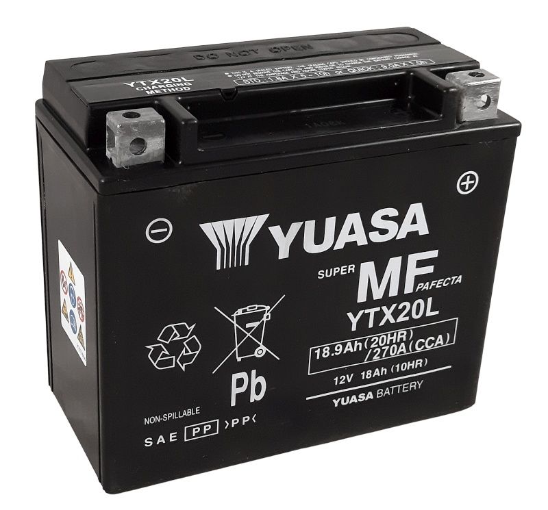 BATTERIE PLOMB YUASA YTX20L (YTX20L-BS GTX20L-BS) BATTERIE PLOMB YUASA YTX20L (YTX20L-BS GTX20L-BS)
