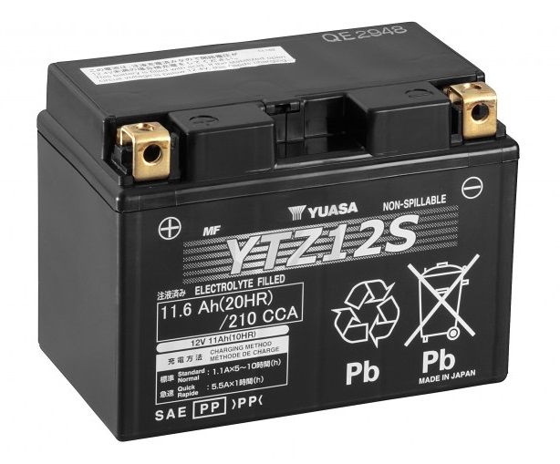 BATTERIE YUASA YTZ12-S YTZ12S 3.7 kg HONDA CBR XX BLACKBIRD 1100 2001-2004