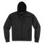 Sweat Icon UPPER SLANT HOODY BLACK*