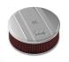 FILTRE A AIR (DIAMETRE 35,5 cm x HAUTEUR 10,1 cm) air cleaner finned W/ 14X4 PREMIUM FLTR, POL HOLLEY 120-155