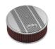 FILTRE A AIR (DIAMETRE 35,5 cm x HAUTEUR 10,1 cm) air cleaner finned W/ 14X4 premium filter RAW HOLLEY 120-161