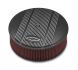 Bowtie Air Clnr,finned,14x4 Prem Blk HOLLEY 120-173