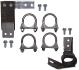 FORD MUSTANG 1964-1966 V8 SIMPLE LIGNE Exhaust hanger kit v8 single exhaust mount kit 2 pouces SCOTT DRAKE C5ZZ-5257-1HMK derniers exemplaires