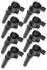 Coil, Ford Mod Eng 4valve- Black -8 Pack ACCEL 140034K-8