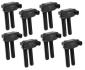 Coil,hemi Dual Plug 8pk - Black ACCEL 140038K-8