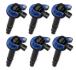Coil,ford3.5/3.7l 2pinblk Cnctr 6pk Blue ACCEL 140061B-6