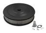 FILTRE A AIR (DIAMETRE 35,5 cm x HAUTEUR 7,62 cm) easy flow air cleaner 14 inch x 3 inch BLK/SILVER PAFE Mr Gasket 1401G